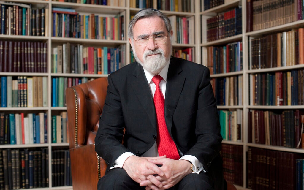 An image of former British chief rabbi Lord Jonathan Sacks from 2013. (Courtesy © Blake-Ezra Photography Ltd.) An image of former British chief rabbi Lord Jonathan Sacks from 2013. (Courtesy © Blake-Ezra Photography Ltd.)
