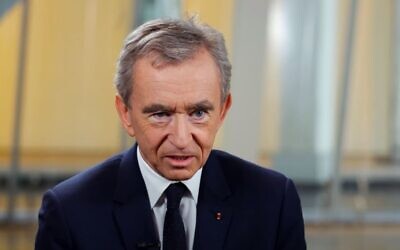 Bernard Arnault, the chairman and CEO of LMVH Moet Hennessy-Louis Vuitton. (YouTube screenshot)