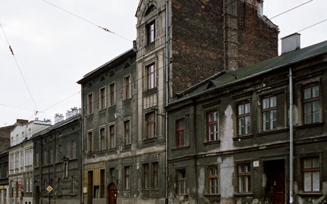 Detail of a photo of a ghetto street, Krakow, Poland in 2020. (Marc Wilson)