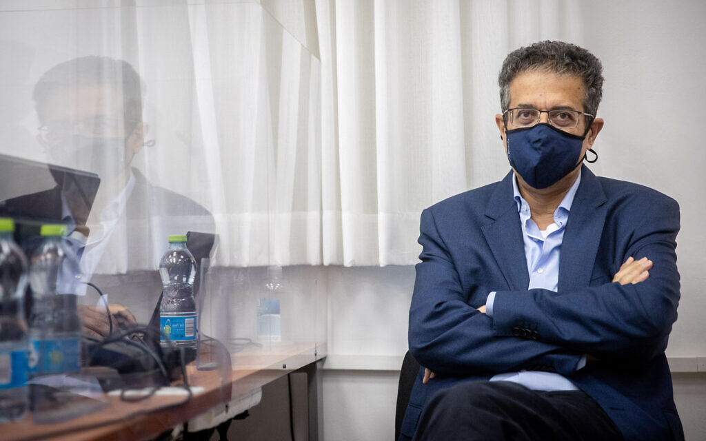 Former Walla CEO Ilan Yeshua at the Jerusalem District Court on June 9, 2021. (Yonatan Sindel/Flash90) Former Walla CEO Ilan Yeshua at the Jerusalem District Court on June 9, 2021. (Yonatan Sindel/Flash90)