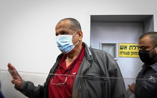 Sheikh Yusuf Albaz appears for a hearing at the Rishon Lezion Magistrate's Court on June 17, 2021. (Flash90) Sheikh Yusuf Albaz appears for a hearing at the Rishon Lezion Magistrate's Court on June 17, 2021. (Flash90)