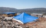 The illegal settlement outpost of Evyatar, in the West Bank, on June 27, 2021. (Sraya Diamant/Flash90)