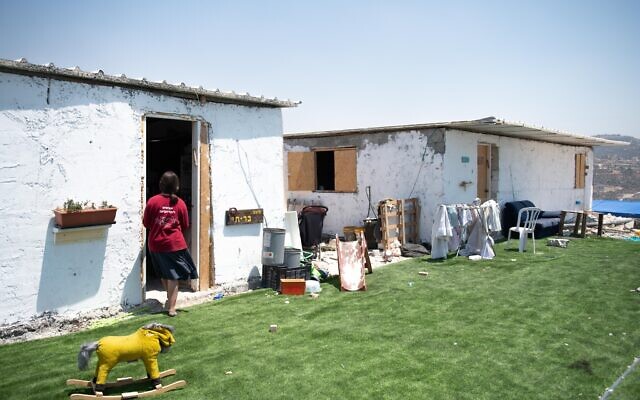 The illegal West Bank outpost of Evyatar, June 27, 2021. (Sraya Diamant/Flash90)