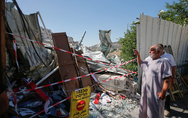 View of a shop that was demolished by Israeli authorities in the East Jerusalem neighbourhood of Silwan, on June 29, 2021. (Photo by Jamal Awad/Flash90)