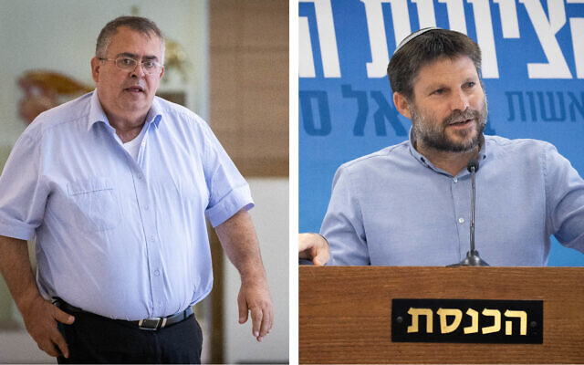 Likud MK David Bitan (L) and Religious Zionism leader Bezalel Smotrich (R). (Yonatan Sindel/Flash90) Likud MK David Bitan (L) and Religious Zionism leader Bezalel Smotrich (R). (Yonatan Sindel/Flash90)