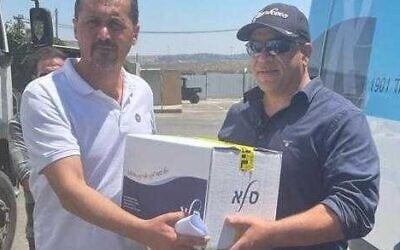 Israel begins the transfer of some 1 million vaccines to the Palestinian Authority on Friday June 18 2021 (COGAT)