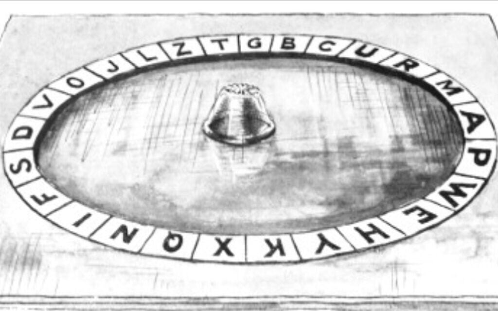 The handmade Ouija board used by Jones and Hill in their early séances.
It would ultimately lead them to freedom. (Jones, 'The Road to En-Dor,' 1919)