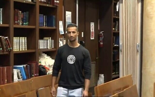 Gavriel Nir, whose family escaped the Florida apartment bloc collapse, June 27, 2021. (Channel 13 screenshot) Gavriel Nir, whose family escaped the Florida apartment bloc collapse, June 27, 2021. (Channel 13 screenshot)