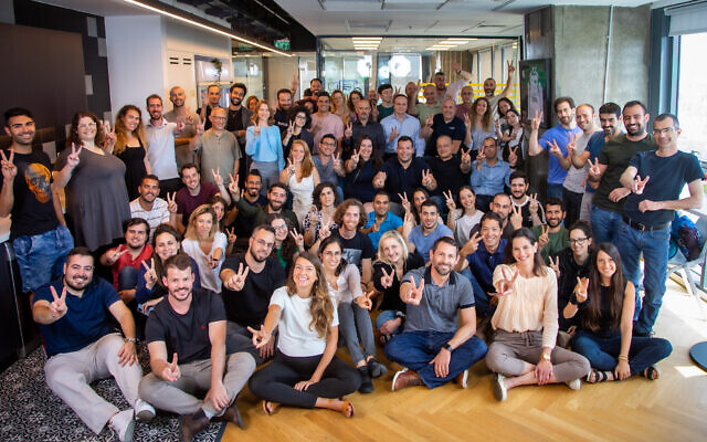Verbit's team, June 2021. (Eric Sultan)
