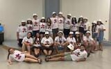 Counselors for Piece of the Puzzle, one of the 20 overnight camps taking place across Israel during July-August 2021 as part of Summer Camps Israel (Courtesy Summer Camps Israel)