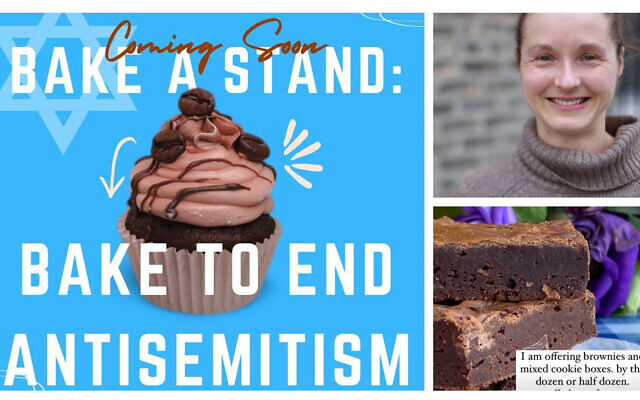An online bake sale to combat antisemitism has drawn many Jewish participants; Daniela Weiner, right, is among the few non-Jews to participate (Sale ad courtesy of Whitney Fisch; other pictures courtesy of Weiner) An online bake sale to combat antisemitism has drawn many Jewish participants; Daniela Weiner, right, is among the few non-Jews to participate (Sale ad courtesy of Whitney Fisch; other pictures courtesy of Weiner)