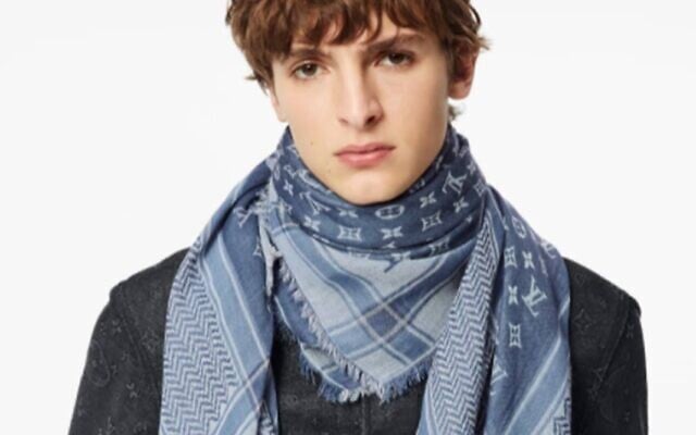 Louis Vuitton monogram keffiyeh stole (LouisVuitton.com)