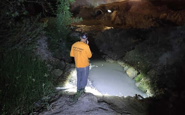 Police during search efforts for a boy who went missing outside Beit Shemesh on June 24, 2021. He was later found dead. (Police spokesperson) Police during search efforts for a boy who went missing outside Beit Shemesh on June 24, 2021. He was later found dead. (Police spokesperson)