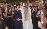 Gilad Shalit marries Nitzan Shabbat on June 23, 2021. (Screenshot: Aviv & Tali Videographers)