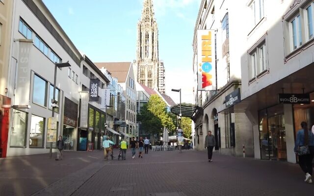 A view of the city of Ulm, Germany. (Video screenshot)