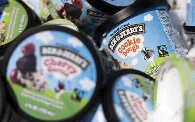 In this file photo taken on May 19, 2021 Ben and Jerry's ice cream is stored in a cooler at an event where founders Jerry Greenfield and Ben Cohen gave away ice cream to bring attention to police reform at the US Supreme Court in Washington, DC. (Photo by Kevin Dietsch / GETTY IMAGES NORTH AMERICA / AFP) In this file photo taken on May 19, 2021 Ben and Jerry's ice cream is stored in a cooler at an event where founders Jerry Greenfield and Ben Cohen gave away ice cream to bring attention to police reform at the US Supreme Court in Washington, DC. (Photo by Kevin Dietsch / GETTY IMAGES NORTH AMERICA / AFP)
