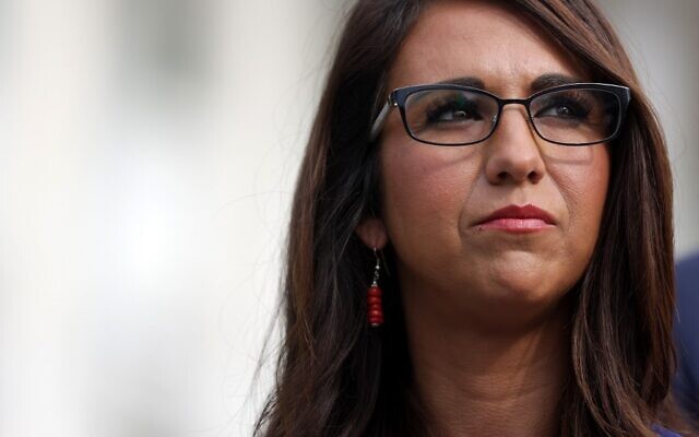 US Rep. Lauren Boebert (R-CO) listens during a news conference in front of the US Capitol, on July 1, 2021 in Washington, DC. (Alex Wong/Getty Images/AFP) US Rep. Lauren Boebert (R-CO) listens during a news conference in front of the US Capitol, on July 1, 2021 in Washington, DC. (Alex Wong/Getty Images/AFP)