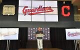 Manager Terry Francona of the Cleveland Indians talks to members of the media during a press conference announcing the name change from the Cleveland Indians to the Cleveland Guardians at Progressive Field, on July 23, 2021, in Cleveland, Ohio. (Jason Miller/Getty Images/AFP)