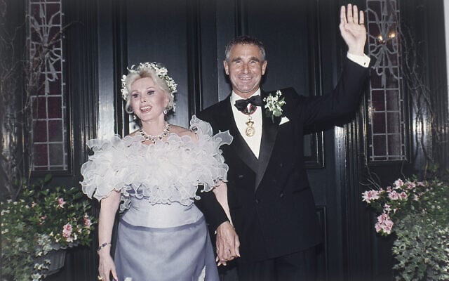 Zsa Zsa Gabor with her ninth husband Prince Fredrick von Anhalt at her home in the Bel Air section of Los Angeles after their wedding at an evening ceremony on August 14,1986. (AP Photo/Reed Saxon) Zsa Zsa Gabor with her ninth husband Prince Fredrick von Anhalt at her home in the Bel Air section of Los Angeles after their wedding at an evening ceremony on August 14,1986. (AP Photo/Reed Saxon)