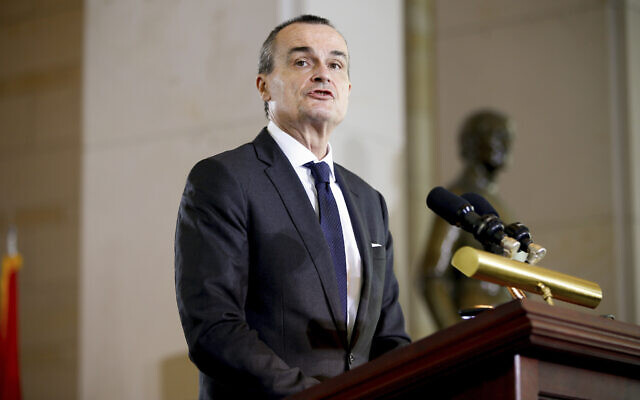 France's then-ambassador to the US Gerard Araud speaks during the US Holocaust Memorial Museum's annual Days of Remembrance Ceremony, in Emancipation Hall on Capitol Hill in Washington, on April 16, 2015. (AP Photo/Andrew Harnik, File) France's then-ambassador to the US Gerard Araud speaks during the US Holocaust Memorial Museum's annual Days of Remembrance Ceremony, in Emancipation Hall on Capitol Hill in Washington, on April 16, 2015. (AP Photo/Andrew Harnik, File)