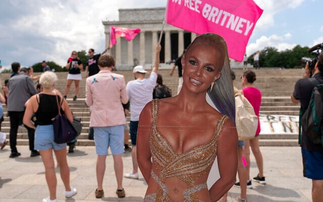Fans and supporters of pop star Britney Spears protest at the Lincoln Memorial, during the "Free Britney" rally, on July 14, 2021, in Washington. (AP Photo/Jose Luis Magana) Fans and supporters of pop star Britney Spears protest at the Lincoln Memorial, during the "Free Britney" rally, on July 14, 2021, in Washington. (AP Photo/Jose Luis Magana)