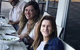 Estelle Hedaya, left, and Linda March, April 13, 2021. (Leah Sutton via AP)