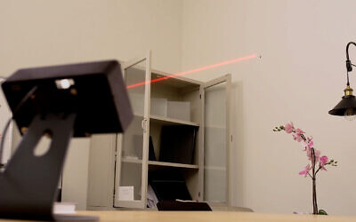 The Bzigo mosquito detector in action (Courtesy)