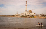The Reading Power Station and the Yarkon River in Tel Aviv on January 27, 2020. (Gershon Elinson/Flash90/File)