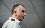 File: Maj. Gen. Tamir Hayman, chief of Military Intelligence, at the Annual International Conference of the Institute for National Security Studies, in Tel Aviv, January 28, 2020. (Tomer Neuberg/FLASH90)