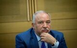 Finance Minister Avigdor Liberman attends a cabinet meeting at the Knesset on June 13, 2021. (Yonatan Sindel/ Flash90)