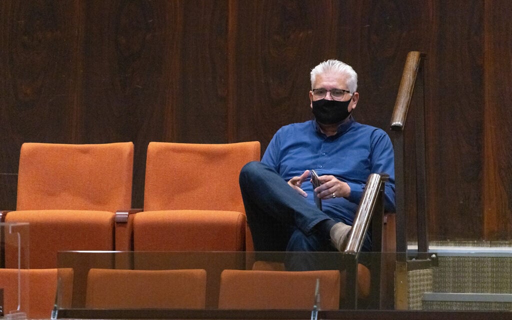 Yisrael Beytenu MK Eli Avidar at the Knesset on June 21, 2021. (Olivier Fitoussi/Flash90) Yisrael Beytenu MK Eli Avidar at the Knesset on June 21, 2021. (Olivier Fitoussi/Flash90)