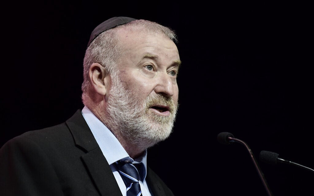 Outgoing-Attorney General Avichai Mandelblit at a conference in Tel Aviv, on June 29, 2021. (Tomer Neuberg/Flash90) Outgoing-Attorney General Avichai Mandelblit at a conference in Tel Aviv, on June 29, 2021. (Tomer Neuberg/Flash90)