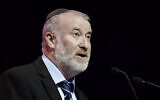 Outgoing-Attorney General Avichai Mandelblit at a conference in Tel Aviv, on June 29, 2021. (Tomer Neuberg/Flash90)