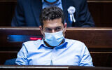Yamina MK Amichai Chikli at the Knesset in Jerusalem on July 7, 2021. (Yonatan Sindel/Flash90)