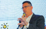 Justice Minister Gideon Sa'ar speaks at a conference in southern Israel on July 22, 2021. (Flash90)