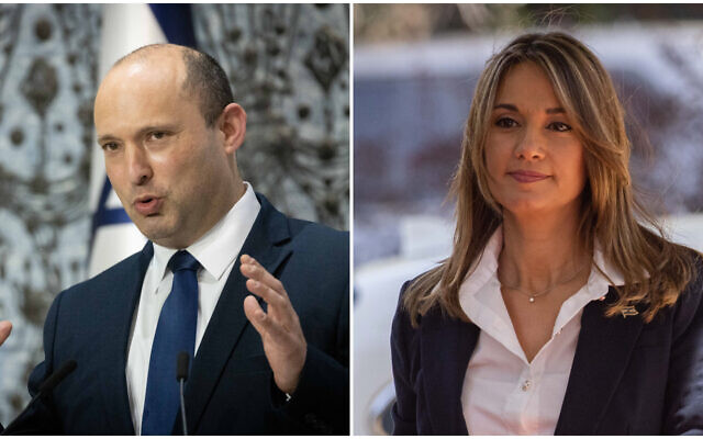 Prime Minister Naftali Bennett (L) and Education Minister Yifat Shasha-Biton (R) (Yonatan Sindel/Flash90) Prime Minister Naftali Bennett (L) and Education Minister Yifat Shasha-Biton (R) (Yonatan Sindel/Flash90)