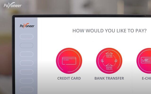 Processing payments with Payoneer (YouTube screenshot)
