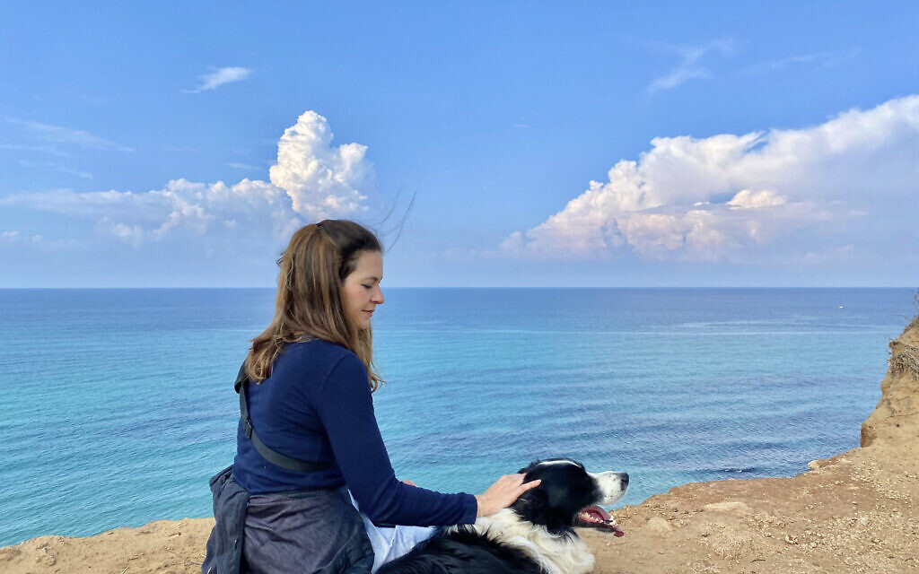 Susannah Schild and family dog Rio on a hike in the Sharon Coast region. (Courtesy) Susannah Schild and family dog Rio on a hike in the Sharon Coast region. (Courtesy)
