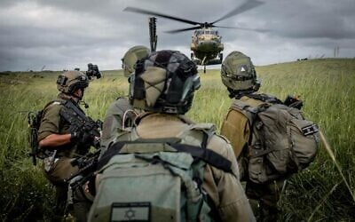 IDF troops train for a war against Hezbollah in northern Israel in an undated photograph. (Israel Defense Forces)
