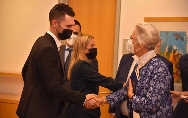 Deputy Foreign Minister Idan Roll meets Germany's Ambassador to Israel Susanne Wasum-Rainer in Jerusalem on July 5, 2021 (Courtesy) Deputy Foreign Minister Idan Roll meets Germany's Ambassador to Israel Susanne Wasum-Rainer in Jerusalem on July 5, 2021 (Courtesy)