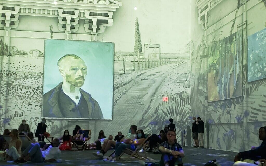 From 'Van Gogh: The Immersive Experience' in Lower Manhattan, New York City, June 2021 (Matt Lebovic/The Times of Israel) From 'Van Gogh: The Immersive Experience' in Lower Manhattan, New York City, June 2021 (Matt Lebovic/The Times of Israel)