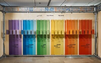 Part of a new exhibition on climate change at Tel Aviv University's Steinhardt Natural History Museum. (Dor Kedmi)