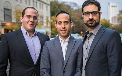 Cybereason co-founders, left to right, Yonatan Striem Amit, Lior Div and Yossi Naar. (Cybereason)