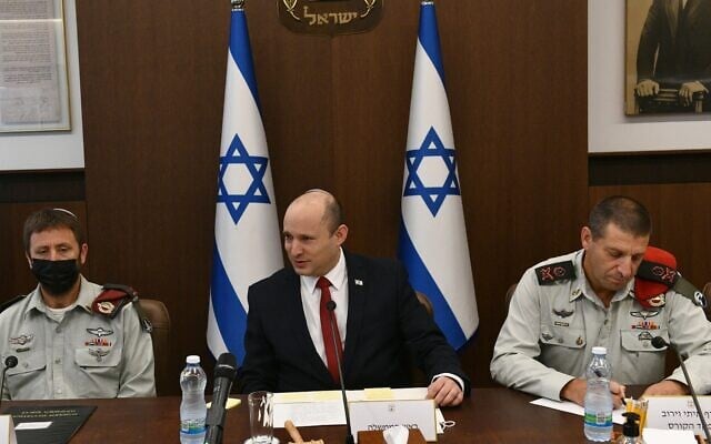 Prime Minister Naftali Bennett meets in Jerusalem with students at the College of National Security on July 13, 2021.
(Haim Zach/GPO) Prime Minister Naftali Bennett meets in Jerusalem with students at the College of National Security on July 13, 2021.
(Haim Zach/GPO)