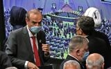 European External Action Service (EEAS) Deputy Secretary General Enrique Mora (L) attends the swearing-in ceremony of Iran's new President Ebrahim Raisi at the Iranian parliament in the capital Tehran on August 5, 2021. (Atta Kenare/AFP)
