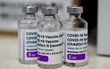 Empty vials of the AstraZeneca vaccine are seen on the counter at a walk-in COVID-19 vaccination center at a pharmacy in the suburb of Cabramatta in Sydney on August 17, 2021. (Saeed KHAN / AFP)