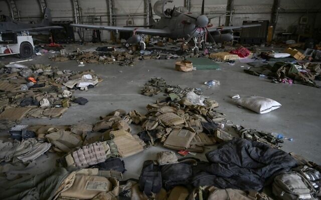 A Afghan Air Force A-29 attack aircraft is pictured inside a hangar at the airport in Kabul on August 31, 2021 (WAKIL KOHSAR / AFP) A Afghan Air Force A-29 attack aircraft is pictured inside a hangar at the airport in Kabul on August 31, 2021 (WAKIL KOHSAR / AFP)