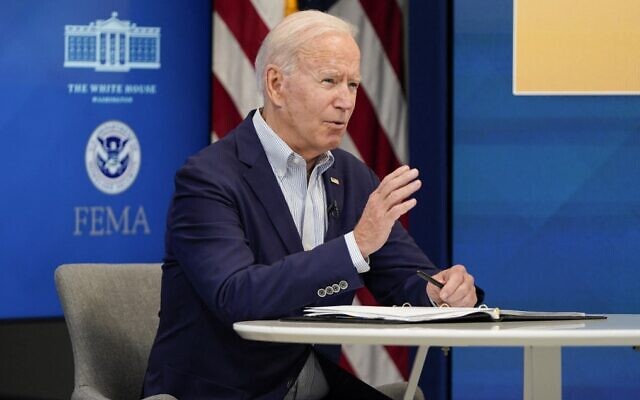 US President Joe Biden speaks on the preparations being made by FEMA for Hurricane Ida at the Eisenhower Executive Office Building, on August 28, 2021, in Washington, DC. (Joshua Roberts/Getty Images/AFP) US President Joe Biden speaks on the preparations being made by FEMA for Hurricane Ida at the Eisenhower Executive Office Building, on August 28, 2021, in Washington, DC. (Joshua Roberts/Getty Images/AFP)
