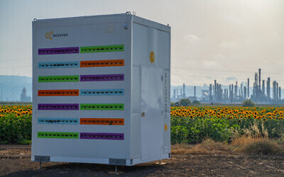 Beewise's autonomous, automated beehive in in Israel's Kibbutz Beit Haemek in the northern Galilee Israel. (Courtesy)