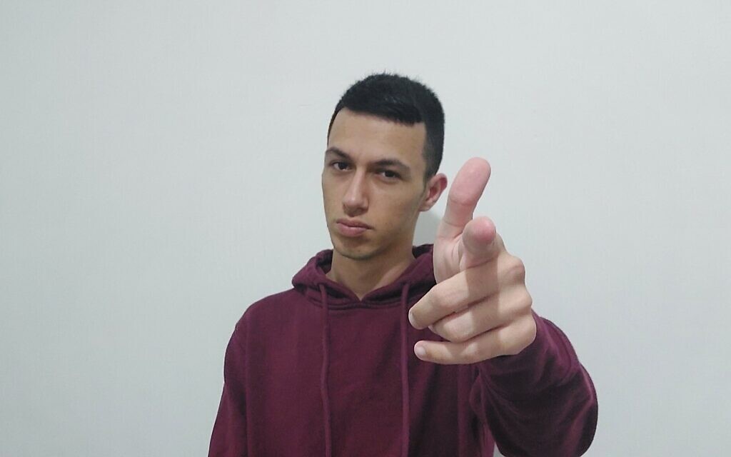 Maxim Mirel, aka Max, succeeded in gaining a wildcard spot in the Grand Beatbox Battle in Warsaw, Poland, in October 2021. (Courtesy)